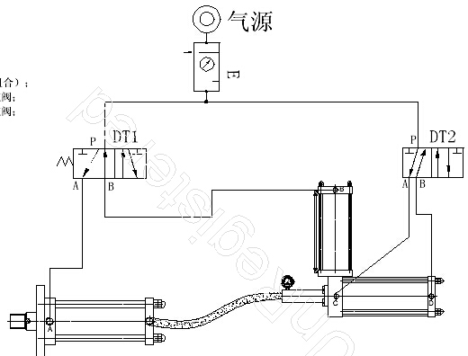 快活视频污预压式增压缸气路连接图