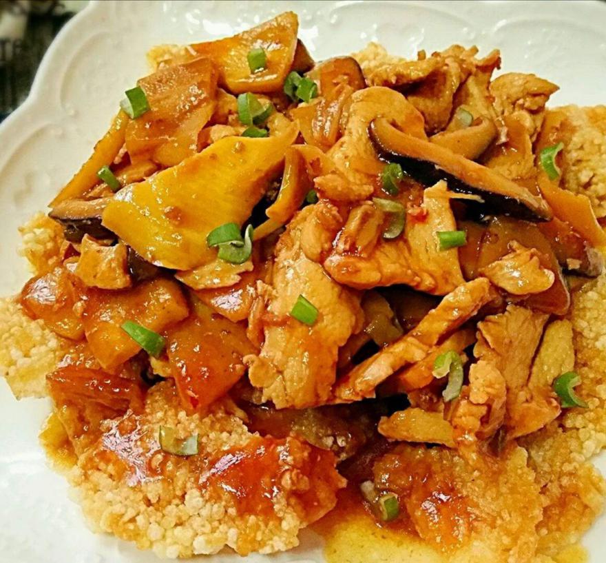 锅巴肉片简单又好吃，让你爱上这样一道独特味道的美食